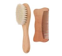 Spazzola in legno per bambini in legno spazzola per capelli per bambini Set di pettini per bambini Pettine in legno Spazzola di lana Spazzola per barba stile testa olio