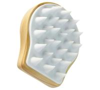 Spazzola in Legno per Lavare i Chioma Massaggiatore Cute | Struttura Semplice, Non Si Deforma, Pulizia Profonda alla Radice, Riduce Sebo, Plastica