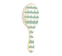 Spazzola in legno Semplice Geometrico Bianco Paddle Spazzola Per Capelli Per Le Donne Spazzole Per Capelli In Legno Per Le Donne Massaggio Spazzola Per