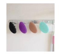 Spazzola in silicone con setole per il corpo della pelle della doccia (viola)