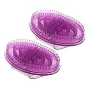 Spazzola in silicone corpo - Spazzola per massaggio del ventre spazzole magnetiche in silicone per il corpo, meridiani, cinque strumenti di agopuntura tenuti a mano, rilassamento della vita, sollievo