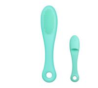 Spazzola in silicone morbido per il mento del gatto, spazzola per la pulizia del mento del gatto, spazzolino da denti da dito per animali domestici