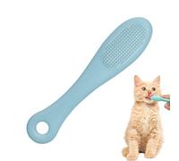 Spazzola in silicone per il mento dei gatti, spazzolino da denti morbido per cuccioli, spazzola in silicone per la pulizia del mento di cani, cuccioli e gattini