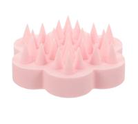 Spazzola in Silicone per Shampoo Ragazzo Ragazza, Massaggio Cuoio Capelluto | Lavaggio Testa, Pulizia Profonda e Sollievo dal Prurito, Colore Rosa, Uso su Chioma e Pelle