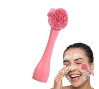 Spazzola in silicone per viso, piccola spazzola per la pulizia del viso, spazzola multifunzionale per massaggio viso, portatile, per donne, uomini, ragazzi e ragazze