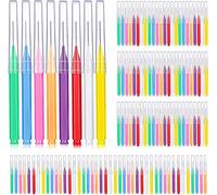 Spazzola interdentale, Layhou 100 pezzi Scovolino Denti Spazzolino Monociuffo Stuzzicadenti Spazzolini Interdentali Filo Interdentale In Plastica Morbida Dente per La Pulizia Dei Denti Igiene Orale