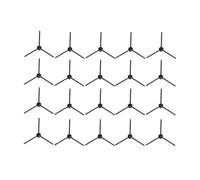 Spazzola Laterale A Rullo Compatibile For ILIFE A30 A30Pro | Kit sacchetto for la polvere for mocio con filtro in spugna HEPA con spazzola laterale a rullo(20 PCS)