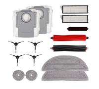 Spazzola laterale a rullo Filtro HEPA Panno for mocio Sacchetto for la polvere for Roborock S8 MaxV Ultra, S8 Max Ultra, G20S Parti di ricambio Accessori Lodevole(Light Grey)