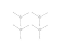 Spazzola laterale da 4 pezzi, compatibile con Xiaomi Mijia B101CN/1C STYTJ01ZHM/2C/1T/STYTJ05ZHM/SKV4093GL/Mop 2 Pro+/X10+, accessori per aspirapolvere robot parti(White)