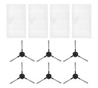 Spazzola laterale e filtro HEPA Set compatibile con Vexilar Per W7 W9 W11 Per Cleanova W15 Robot Aspirapolvere Parti Grigio Bianco Plastica Nylon Materiale Per Pulizia Profonda Angolo E Cattura