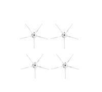 Spazzola Laterale for Aspirapolvere Robot, Compatibile for XiaoMi, Compatibile for Roborock, E25 E35 S5 Max S50 S51 S55 S6 S60 S6 MaxV S6 Pure, Pezzi Di Ricambio for Aspirapolvere(4 pcs white)