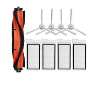 Spazzola laterale principale, filtro Hepa, scopa, sacchetto for la polvere, accessori for pezzi di ricambio for aspirapolvere,compatibile con Roidmi Eve Plus SDJ01RM (Color : Set F)