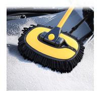 Spazzola Lavaggio Auto - Super Assorbente Guanto in Microfibra Mocio con Manico