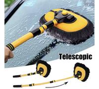 Spazzola Lavaggio Auto Super Assorbente in Microfibra Mocio Manico Telescopico