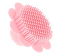 Spazzola Lavaggio Chioma in Silicone Rosa per Bebè, Delicata
