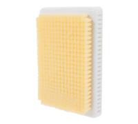 Spazzola Lavaggio Schiena da Bagno Autoadesiva Multifunzionale Beige | Plastica Facile da Pulire, Design Salva ed Energia, Massaggio Esfoliante per Corpo, Accessorio Doccia Pratico
