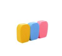 Spazzola Lavaggio Vestiti in Silicone Rosa, Mini per Polsini