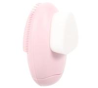 Spazzola Lavaggio Viso Manuale Bifacciale in Silicone Rosa | Setole Morbide e Lato in Silicone, Esfoliazione Delicata e Massaggio, per Pelle del Volto, Doccia