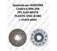 Spazzola lavare PPL 0.6 WHITE per lavapavimenti KARCHER codice 6.906-346