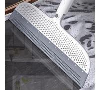 Spazzola lavavetri in silicone per pavimenti, spazzola per pavimenti con manico lungo per tappeti, piastrelle del bagno, legno duro, pelliccia, garage, fuoriuscite di liquidi, polvere fine, 130 cm e