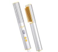 Spazzola Lisciante 3D a Ioni con Piastre Riscaldanti in Oro 24K Design