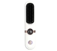 Spazzola Lisciante Capelli Senza Fili,Pettine Piastra Wireless a 4 Livelli - Pettine Lisciante Modellante | per Donne Ragazze Viaggi Vacanze Affari Palestra Università Hotel