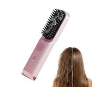 Spazzola lisciante per capelli, 4 impostazioni di temperatura, display LED ricaricabile | Spazzola lisciante portatile per donne e ragazze, per salone, residenza, viaggi d'affari