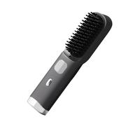 Spazzola lisciante per capelli, 4 temperature, riscaldatore rapido, anti-bruciore, spazzola lisciante senza fili, per lisciare, arricciare, capelli sottili, spessi, corti, lunghi, a casa, viaggi