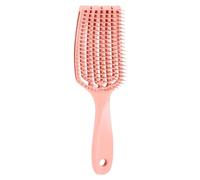 Spazzola lisciante per capelli, curva, ventilata, per capelli | spazzola lisciante, massaggiante, ventilata, riduce la trazione di capelli lisci e ricci. Spazzola facile da pettinare per bagno e frise