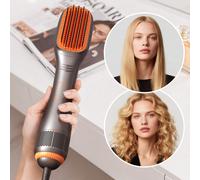 Spazzola lisciante per capelli, pettine caldo, strumento per capelli riscaldato per uno stile più liscio e senza crespo, spazzola lisciante calda per uno styling semplice e luminoso, senza strappi, se