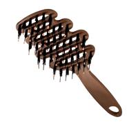 Spazzola lisciante per capelli, pettine districante antistatico con setole e manico - Scrub in pelle capelluto per uso quotidiano casa viaggio salone spa matrimonio festa nuziale vacanza WC