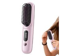 Spazzola lisciante per capelli | Piastra leggera con controllo della temperatura - pettini liscianti i capelli - per mamma famiglia amici casa viaggi interni esterni saloni