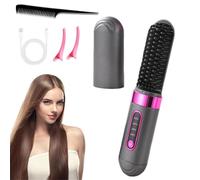Spazzola Lisciante Per Capelli, Riscaldamento Ceramico MCH Piastra Per Capelli 4 Impostazioni Di Temperatura Con Trattamento Dei Capelli Con Ioni Negativi Velocità Di Lisciatura 2 Volte Più Rapida