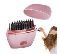 Spazzola Lisciante Per Capelli Senza Cavo, Per Stilizzato Con 3 Temperature | Raddrizzatore Stilizzatore Dei Capelli Riscaldamento Rapido Per Capelli Lunghi Ricci Viaggio Casa Uso Quotidiano
