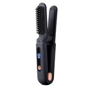Spazzola lisciante per capelli senza fili | Ferro arricciacapelli portatile 9,06 x 1,38 x 1,77 pollici | Spazzola lisciante agli ioni negativi, pettine di ferro di riscaldamento rapido 2 in 1