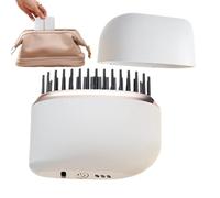 Spazzola lisciante per capelli senza fili - in titanio da 5,1 x 2,8 pollici, riscaldamento rapido, dispositivo di formatura portatile, forma resiliente con strumento di raffinazione della consistenza