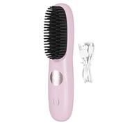 Spazzola Lisciante per Capelli Senza Fili - Pettine Riscaldato Portatile con Ricarica USB | Piastra Elettrica da Viaggio | Design Antiscottatura, 3 Livelli di Temperatura per Capelli Lisci e Mossi
