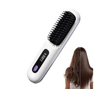 Spazzola lisciante per capelli,Strumenti di styling ricaricabili con riscaldamento rapido | Spazzola lisciante per capelli agli ioni negativi,per viaggi e mattini in fretta