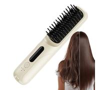 Spazzola Lisciante per Capelli | Strumento Portatile per Lisciare, Arricciare e Styling - Spazzola stirante ricaricabile,Per Casa, Salone, Viaggi, Trasferte di Lavoro, Donne, Uomini e Viaggiatori