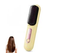 Spazzola lissante senza fili portatile,Piastra Giallo Chiaro