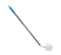 Spazzola lunga per bottiglie d'acqua, spazzola per bottiglie d'acqua, spazzola lunga multiuso con testa di lana morbida per biberon, pentole, bollitore a forma di L