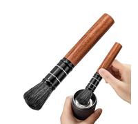 Spazzola manuale per macinacaffè, strumento per la pulizia delle macine da caffè, spazzola per smerigliatrice con manico in legno, polvere flessibile, pulizia multifunzionale per una manutenzione