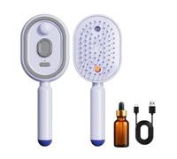 Spazzola Massaggiante con Nebulizzatore Elettrico e Cuscino per Doccia per Donna | Spazzola Elettrica con Vapor e Massaggio per Capelli | Spazzola Cuscino per Cura dei Capelli a Vapore Riscaldabile