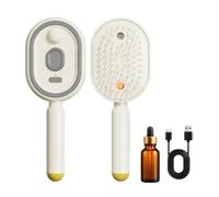 Spazzola Massaggiante con Nebulizzatore Elettrico e Cuscino per Doccia per Donna | Spazzola Elettrica con Vapor e Massaggio per Capelli | Spazzola Cuscino per Cura dei Capelli a Vapore Riscaldabile
