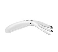 Spazzola Massaggiante Elettrica per Testa e Chioma Ricarica USB | Design Ergonomico Semplice, Struttura in Abs Bianco, Vibrazione Intensa, Uso Pratico per Cuoio Capelluto