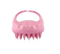 Spazzola massaggiante in silicone per cuoio capelluto, 2 pezzi, spazzola massaggiante per lavaggio dei capelli, per spa e salone di bellezza (rosa)