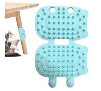 Spazzola massaggiante per cani autopulente | Spazzola da toelettatura attaccabile alle gambe del tavolo | Pettine da massaggio flessibile facile da governare senza sforzo districante