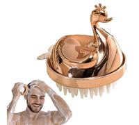 Spazzola massaggiante per capelli e cuoio capelluto, con setole morbide in silicone, esfoliante per cuoio capelluto staccabile, pettine da doccia per uomini e donne Tongfeng