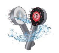 Spazzola massaggiante per cuoio capelluto, 1500 mAh, massaggiatore portatile per la crescita dei capelli, luce rossa e blu, impermeabile IPX7, 72 pettini a testa rotonda, per massaggiare il cuoio