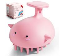 Spazzola massaggiante per cuoio capelluto e shampoo per la crescita dei capelli, in silicone, per la doccia e la cura dei capelli, massaggiatore per la testa e la rimozione della forfora, strumento